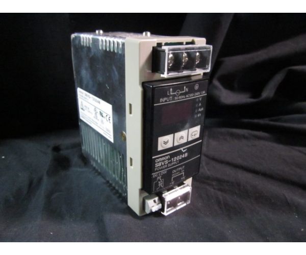 OMRON S8VS-12024B Power Supply output 5A DC24V harvested off unused system  in USA, Europe, China, and Asia