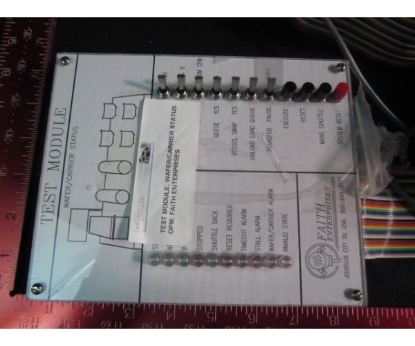 Buy Used FAITH ENTERPRISES TEST MODULE TEST MODULE WAFERCARRIER STATUS