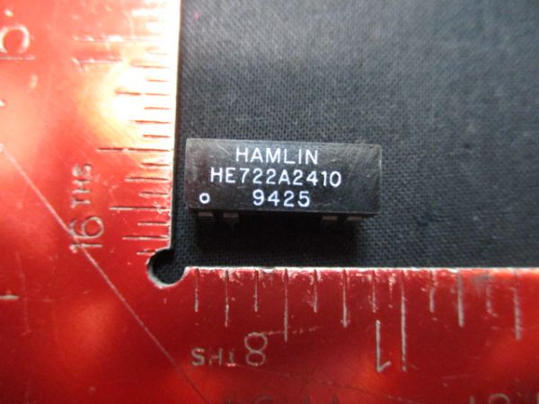 HAMLIN HE722A2410 Reed Relay  24 VDC, 2.15 kohm, 500 mA, 200 V