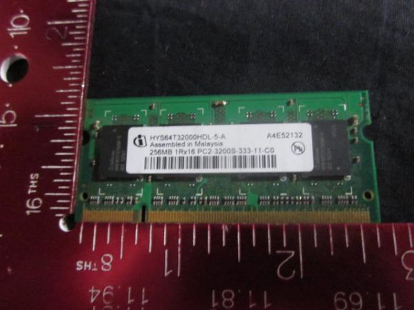 INFINEON HYS64T32000HDL-5-A 256MB 400MHZ DDR2 PC3200 CL25 LAPTOP RAM