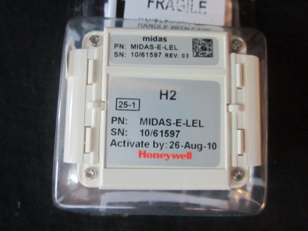 Honeywell MIDAS-E-LEL Cartridge Detectable Gases 65-100 LEL Hydrogen LEL