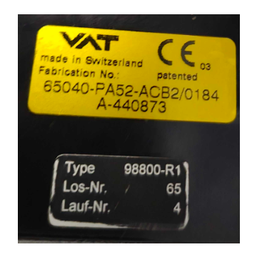 VAT 65040-PA52-ACB2-USED