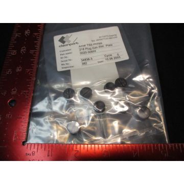Applied Materials (AMAT) 0020-30855 218 PLUG, GAS DISTR. PLATE (PACK OF 8)