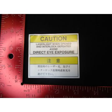 Applied Materials (AMAT) 0060-09190 LABEL,CAUTION,LASERLIGHT