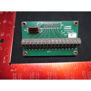 Applied Materials (AMAT) 0100-00017 PCB, AC Interface