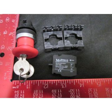 K AND M 064301 RMQRPSR Mushroom Key Release Buttons KMS 1 R