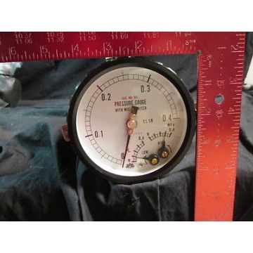 OSAKA 23033000 CL 1.6 PRESSURE GAUGE WITH MICRO SWITCH; 0-0.4MPa