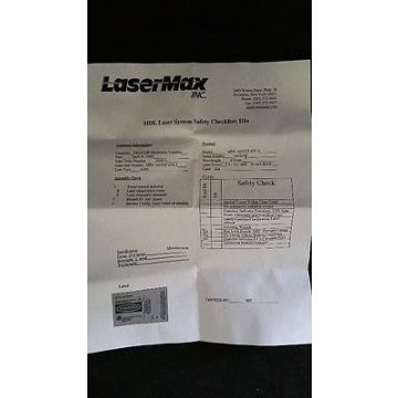 LASERMAX MDL-ASYST-670-3 WAFER PROTRUDE LASER FOR ASYST SMIF I/O