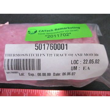 PSG 501760001 THERMOSWITCH PN T22 TRACE O2 ANR MOD 306
