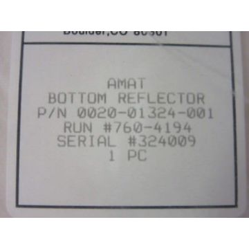 Applied Materials (AMAT) 0020-01324 Bottom Reflector