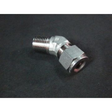 Applied Materials (AMAT) 0227-64214 Fitting 45 Degree Elbow 1/2SWG-1/2NPT, SST