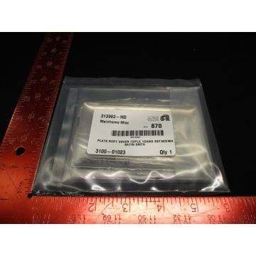 Applied Materials 3100-01023 PLATE RCPT COVER 1DPLX 1GANG SST302