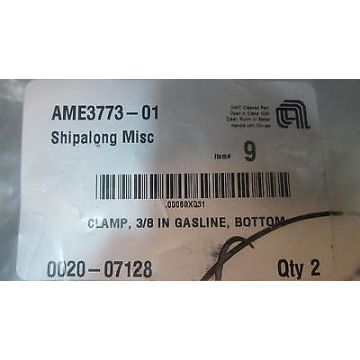 AMAT 0020-07128 CLAMP, 3/8 IN GASLINE, BOTTOM
