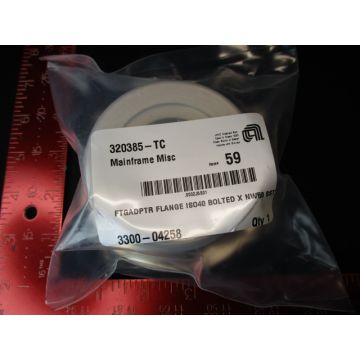 Applied Materials (AMAT) 3300-04258 FTGADPTR FLANGE ISO40 BOLTED X NW50 SST