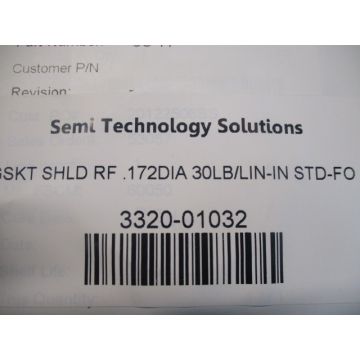 Applied Materials (AMAT) 3320-01032 (SOLD BY THE FT) GASKET SHIELD .172DIA 30LB