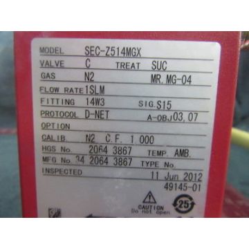 HORIBA-STEC SEC-Z514MGX-N2-1SCCM MFC