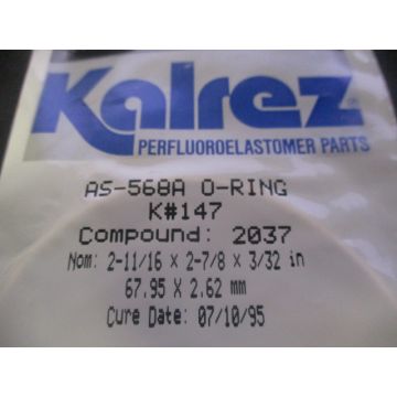 Applied Materials (AMAT) 3700-01280 KALREZ O-RING AS-568A # K147 Comp. 2037
