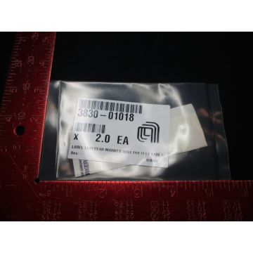 Applied Materials (AMAT) 3830-01018 LABEL LASER SELF-LAMINATING WHT POLYEST