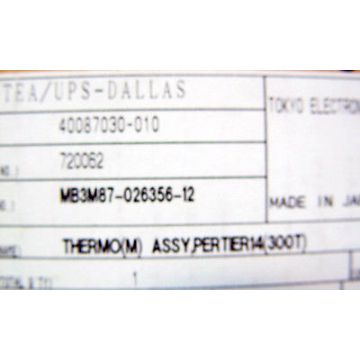 TEL MB3M87-026356-12 ASSY, THERMO (M) ASSY PERTIER 14 (300T)