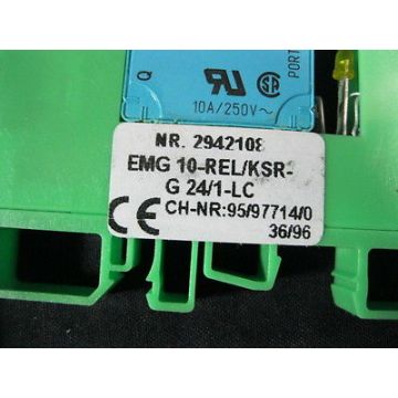 SIEMENS EMG-10-REL-KSR-G-24-1-LC RELAY MINATURE POWER (J-BOX INJECTION FI