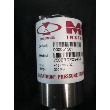 MKS 750BRDPCB4GA 250-PSI BARATRON PRESSURE TRANSDUCER; INPUT: +13-36 VDC, OUTPUT