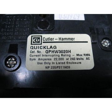 Cutler-Hammer QPHW3020H BREAKER, 20A 240V 3PL