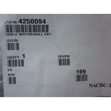 AMAT 4250094 CABLE MOTOR/HALL EXT.