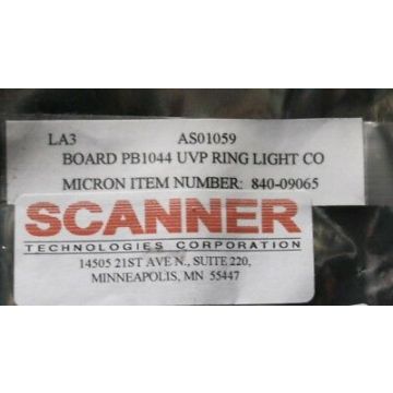 SCANNER AS01059 CONTROL, PB1044 UVP RING LIGHT