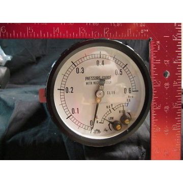 OSAKA 68542001 CL 1.6 PRESSURE GAUGE WITH MICRO SWITCH; 0-0.6MPa