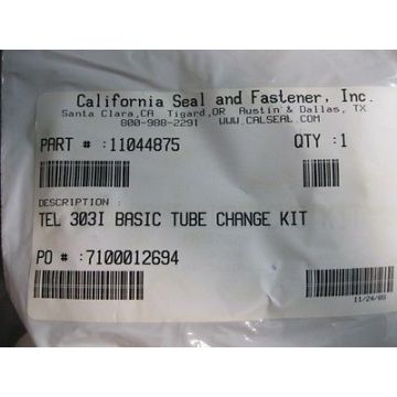 CALIFORNIA SEAL AND FASTENER 11044875 TEL 303I BASIC TUBE CHANGE KIT