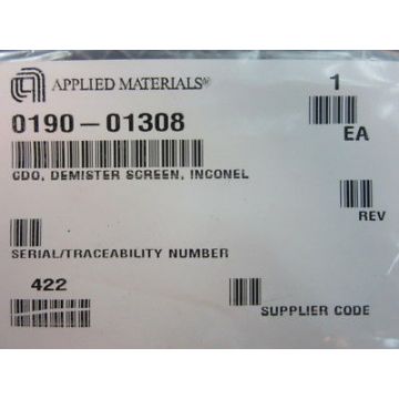 Applied Materials (AMAT) 0190-01308 CDO, DEMISTER SCREEN, INCONEL