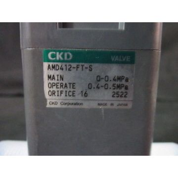 CKD AMD412-FT-S VALVE, RESIN, 0-04MPa, 0.4-0.5MPa