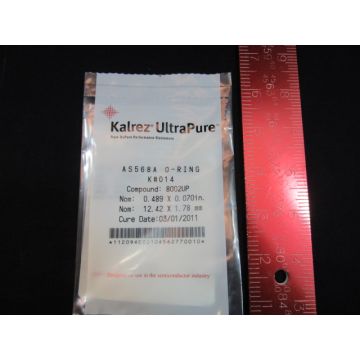 DUPONT AS568A-K014-8002UP KALREZ AS568A O-RING, K#014, COMPOUND:8002UP, NOM:0.489 X 0.070in