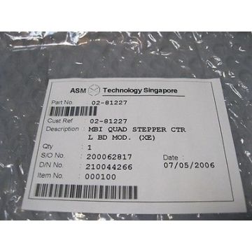 ASM 02-81227 PCB, QUAD STEP X-ELEV