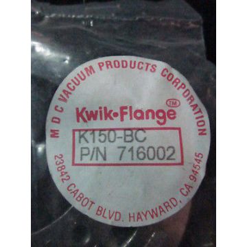 Kwik-Flange 716002 Clamp, K150-BC Bulkhead with/6 BOLTS Aluminum