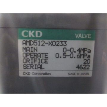 CKD AMD512-X0233 VALVE Teflon, AIR OPERATE