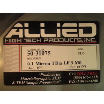 ALLIED HIGH TECH 50-31075 0.1 MICRON I DIA LF 3 MIL (PACK OF 5)