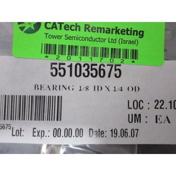 ASML 551035675 BEARING 1/8 ID X 1/4 OD