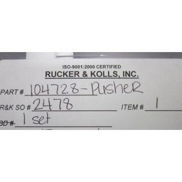 RUCKER & KOLLS INC SPX-260-5 TOOL PCR MICRO-TALON PUSHER STD. (ORDER FROM TEX