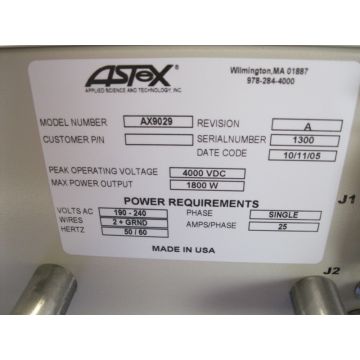 ASTEX D137645 GENERATOR MICROWAVE