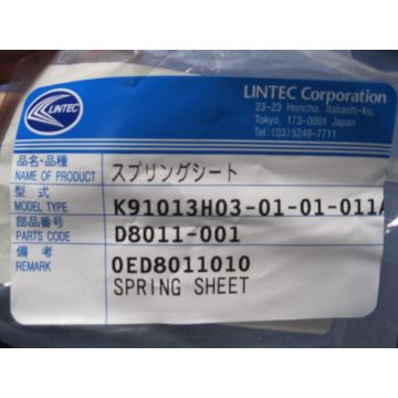 LINTEC K91013H03-01-01-011A SHEET SPRING