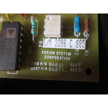 FUSION SYSTEMS 086871 Chuck Overtemp PCB for parts only