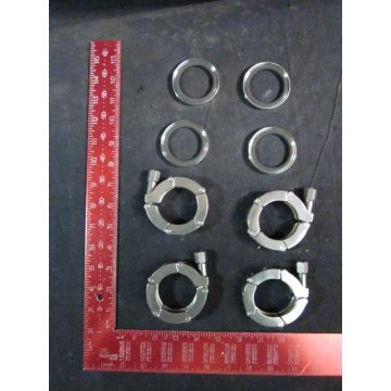 CLEAN SYSTEMS DN 3240 KF 50 chain clamp with centering ring pkg 4