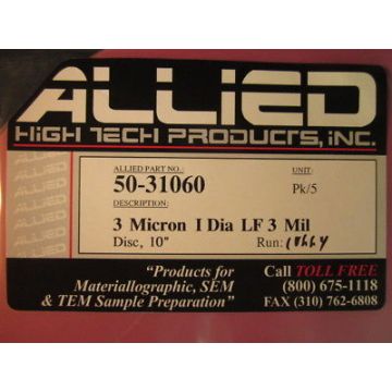 ALLIED HIGH TECH 50-31060 3 MICRON I DIA LF 3 MIL (PACK OF 5)