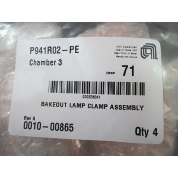 AMAT 0010-00865 BAKEOUT LAMP CLAMP ASSEMBLY
