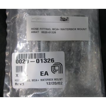 Applied Materials AMAT 0020-01326 HOSE FITTING MCA WATERBOX MOUNT