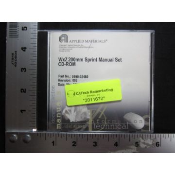 Applied Materials AMAT 0190-02480 WXZ 200MM SPRINT MANUAL SET CD ROM