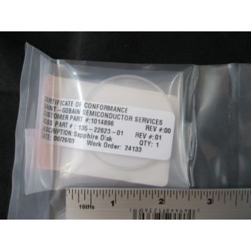 SAINT-GOBAIN SEMICONDUCTOR SERVICES 135-22623-01 SAPPHIRE DISK