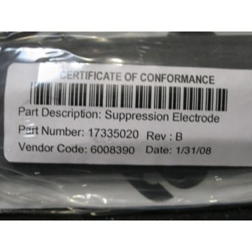 AXCELIS 17335020 ELECTRODE SUPPRESSION 2