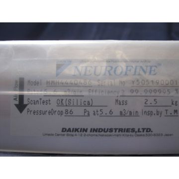 NEUROFINE 2-F2-D0805 200W HEPA FILTER COAT